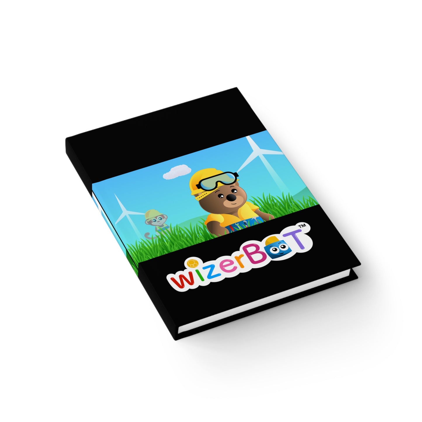 WizerBot™ Blank Journal for Young Engineers (School Supplies)